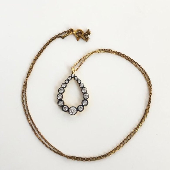 Rose Gold Tone Drop 925K Necllace - Picture 3 of 6